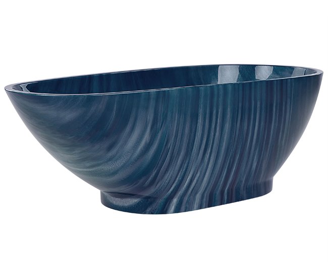 Beliani Bañera independiente RIOJA 80x170 Azul Marino