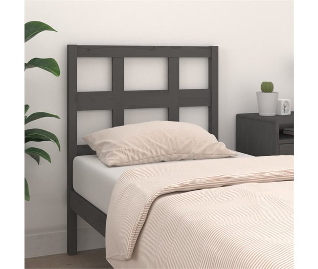 Cabecero cama - Mueble cabecero 80 Gris