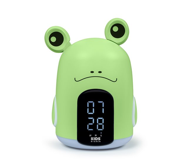 Reloj Despertador y luz nocturna RKIDSFROG BIGBEN Verde