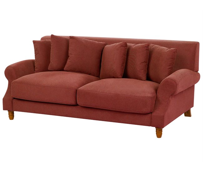 Beliani Sofá de 2 plazas Poliéster EIKE Beige