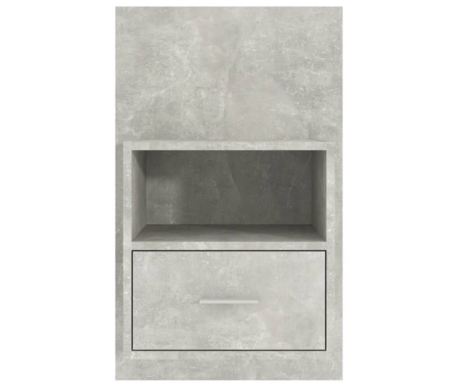 2 Mesitas de noche de pared 48 Gris Claro