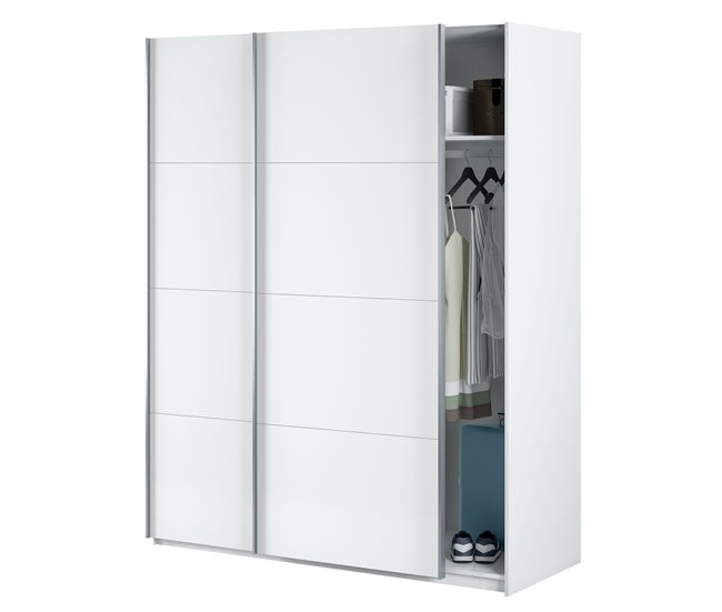 Armario ropero Aline 2 Puertas correderas 150 Blanco