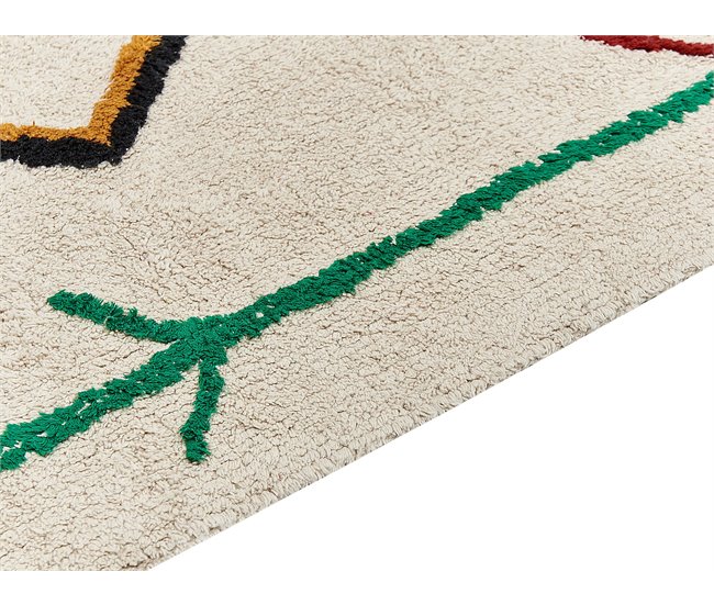 Beliani Alfombra de pelo corto CETMI 80x230 Beige