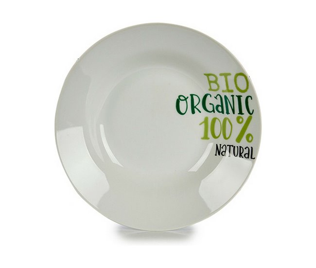 Plato Hondo Organic Blanco