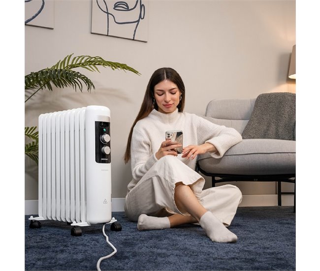 Cecotec Radiador de aceite ReadyWarm 11050 Space Blanco