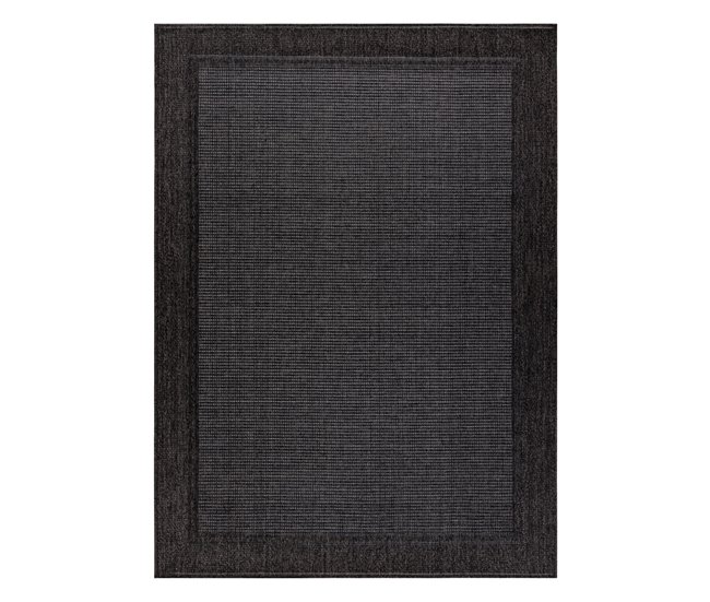 Alfombra MIMO 5000 sisal exterior marco 200x290 Negro