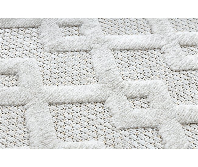 Alfombra SANTO sisal 58389 diamantes, geométrico, zigzag 180x270 Beige