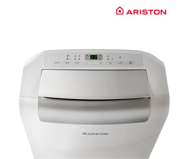 Aire acondicionado portatil, Ariston, Mobis Plus 10000, Clase Energetica +A Blanco Brillo