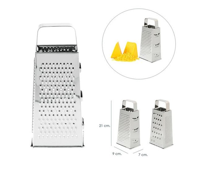 Rallador Oryx 4 cortes acero inoxidable Inox