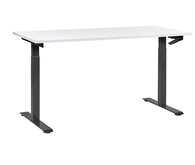 Beliani Escritorio ajustable DESTIN III 160x72 Blanco