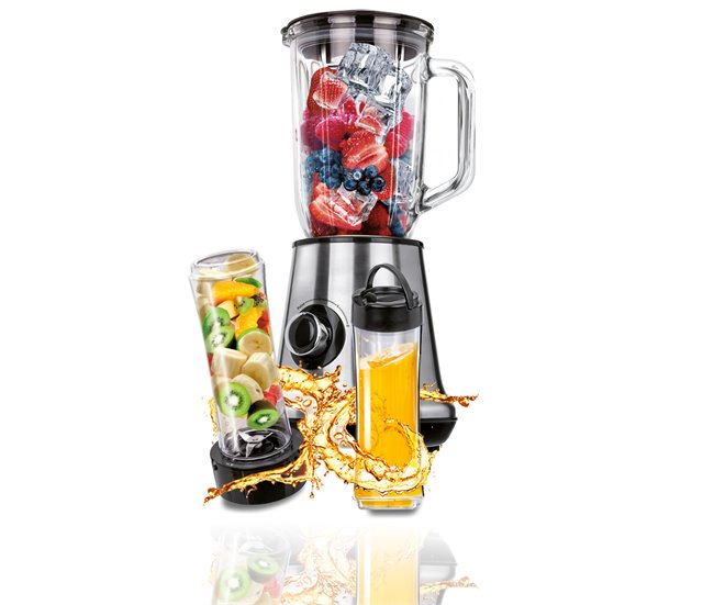 Batidora de vaso MPM MBL-15M Plateado