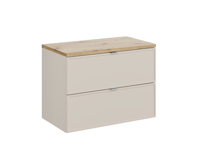 Mueble bajo lavabo encimera Alba 80 Beige