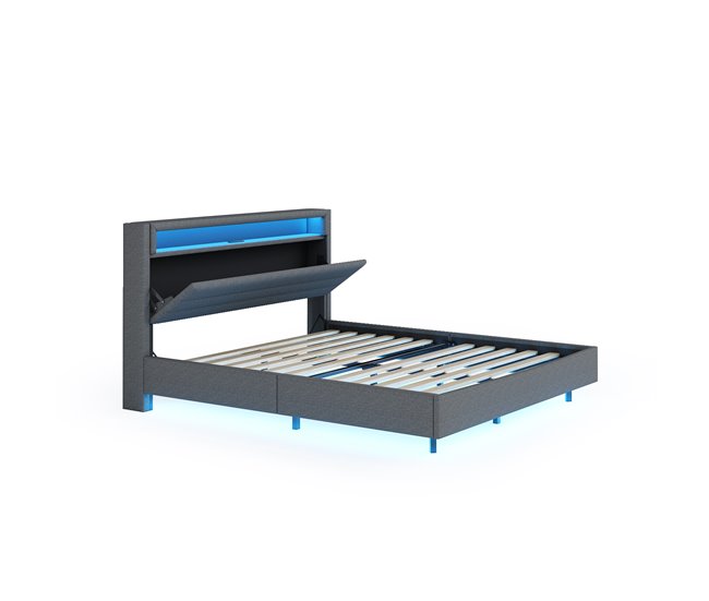 Camas de matrimonio 141x214 Beige