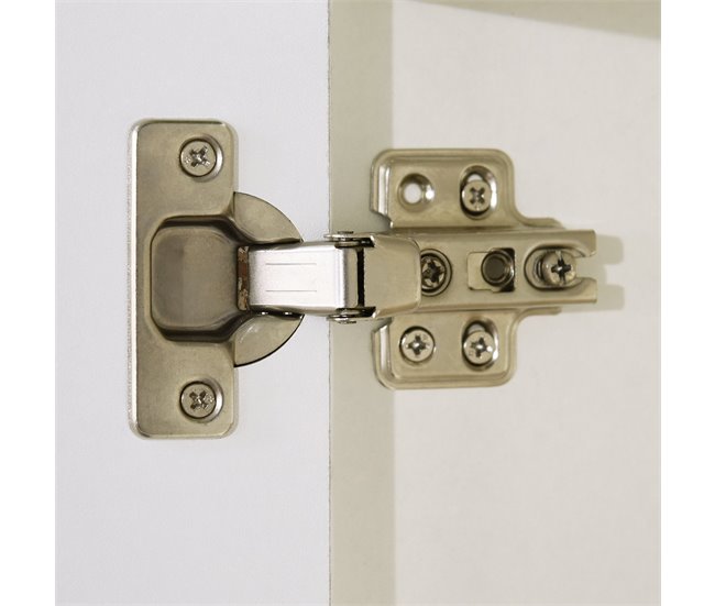 Armario de Baño Melamina de Madera, ABS kleankin, hogar - baño 30 Blanco