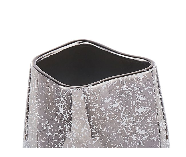 Beliani Jarrón decorativo CIRTA Gris