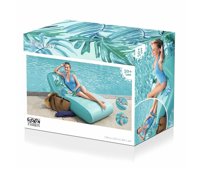 Colchoneta Hinchable Luxury Azul