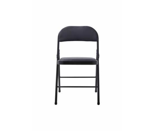 Conjunto 2 sillas plegables Ferrol Negro