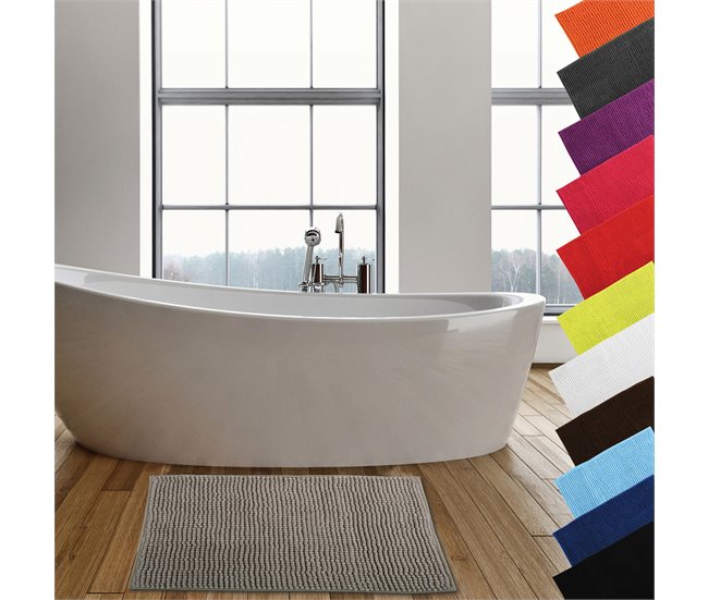 Alfombra De Baño Msv "Chenille" 60x40 Beige