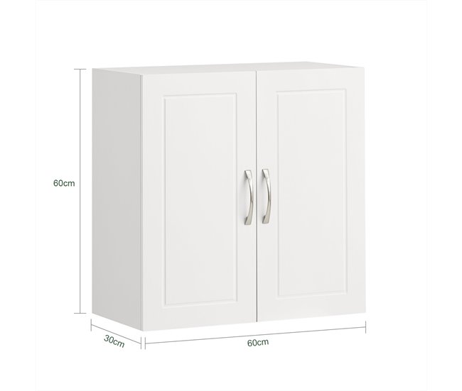 Armario Suspendido con 2 Puertas FRG231-W SoBuy Blanco