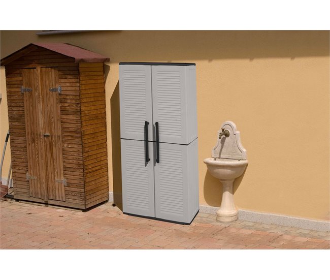 Armario exterior en PVC Gris