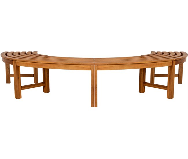 Banco de jardín - Male - Madera 250x125 Marron