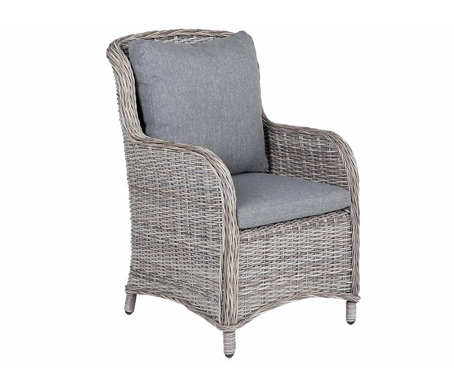 Beliani Silla de jardín CASCAIS Gris