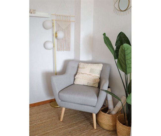 Beliani Cojín decorativo VAYALI Beige
