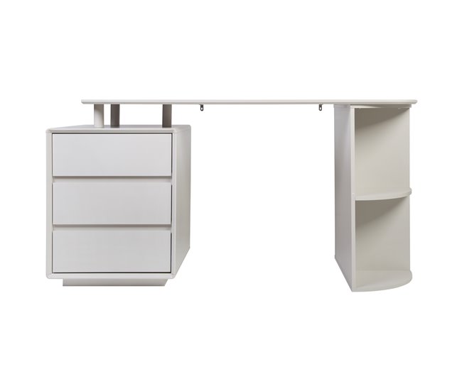 Mesa escritorio PIPER color beige 3 cajones Beige