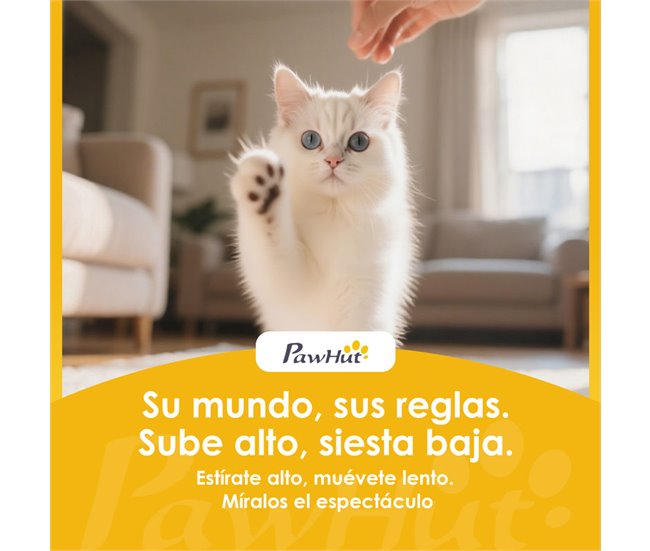 Árbol para Gatos Aglomerado de Madera, Felpa PawHut Gris