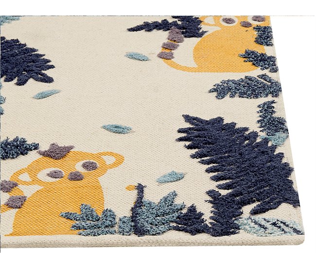 Beliani Alfombra para niños NAIBOS Multicolor