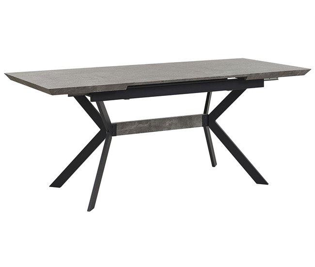 Beliani Mesa de centro AVOCA 80x140 Gris Claro