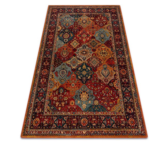 Alfombra de lana POLONIA Samari Ornamento 170x235 Rojo