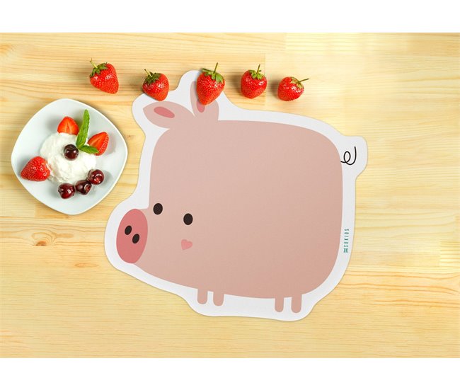 Mantel individual Infantil Cerdita Rosa