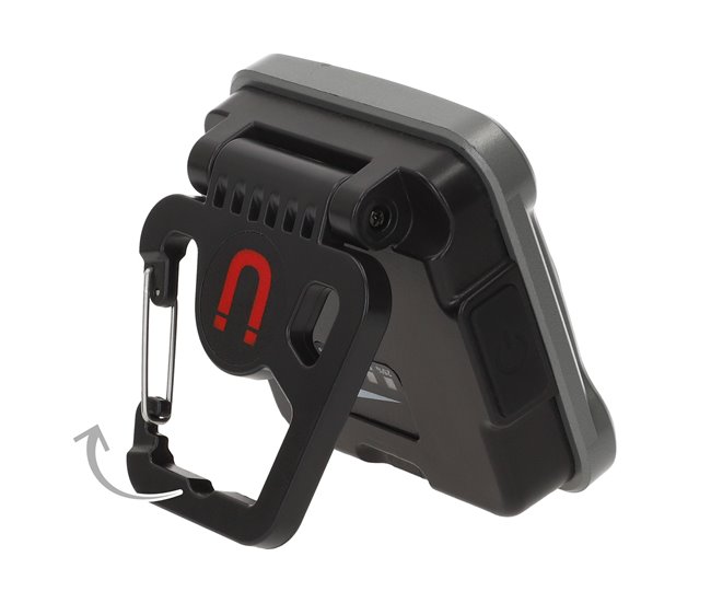 Aktive Foco LED portátil multiusos 3 posiciones c/cargador USB Gris