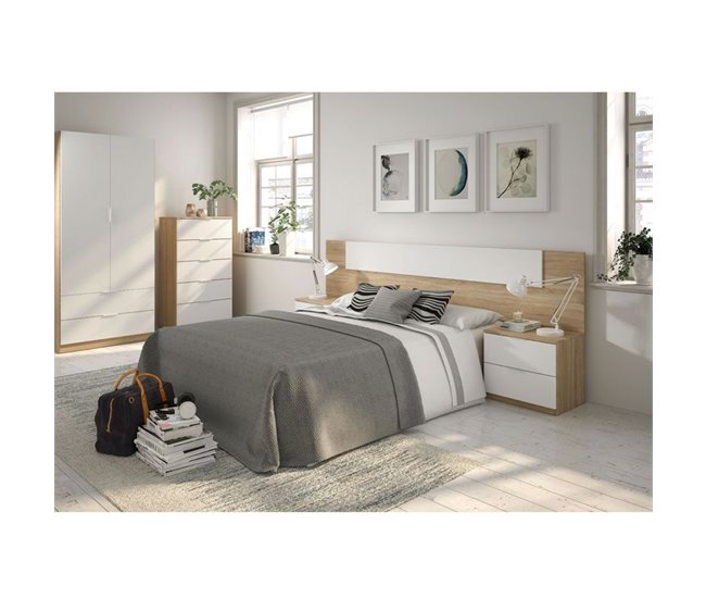 Armario Low Cost 2 puertas 2 cajones 81 Roble