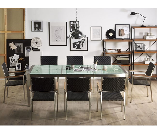 Beliani Conjunto de comedor GROSSETO Negro