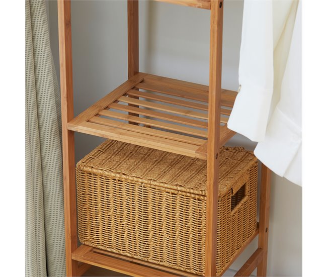 Perchero de Ropa Bambú HOMCOM, hogar - muebles de recibidor Marron