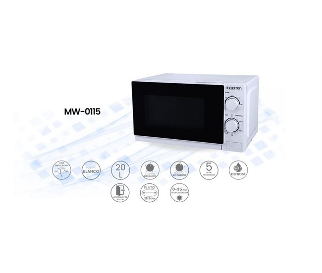 Microondas Infiniton MW-0115 20 L 700 W Blanco