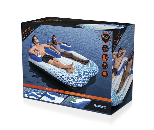 Colchoneta Hinchable Hydro-Force Blanco