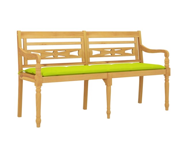 Banco Batavia con cojín 150x51 Antracita