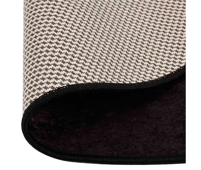 Alfombra redonda lavable y antideslizante Antracita