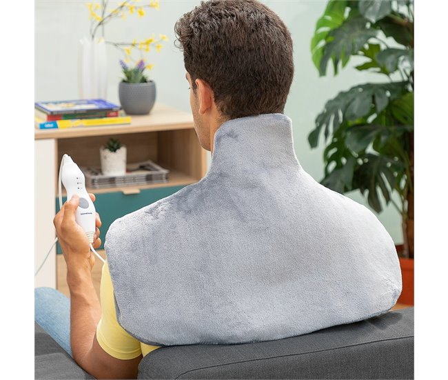 Almohadilla Eléctrica para Cuello y Hombros Gris