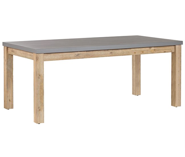 Beliani Conjunto de comedor OSTUNI Gris