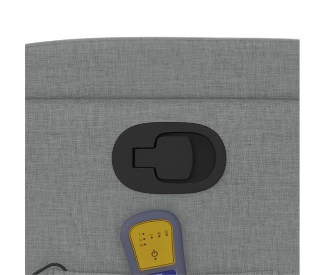 Sillón Reclinable De Masaje Gris Claro