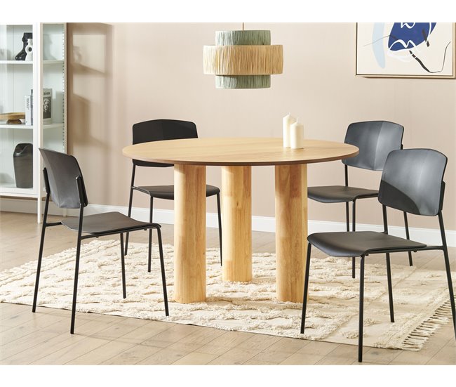 Conjunto de sillas de comedor ASTORIA Beliani Negro