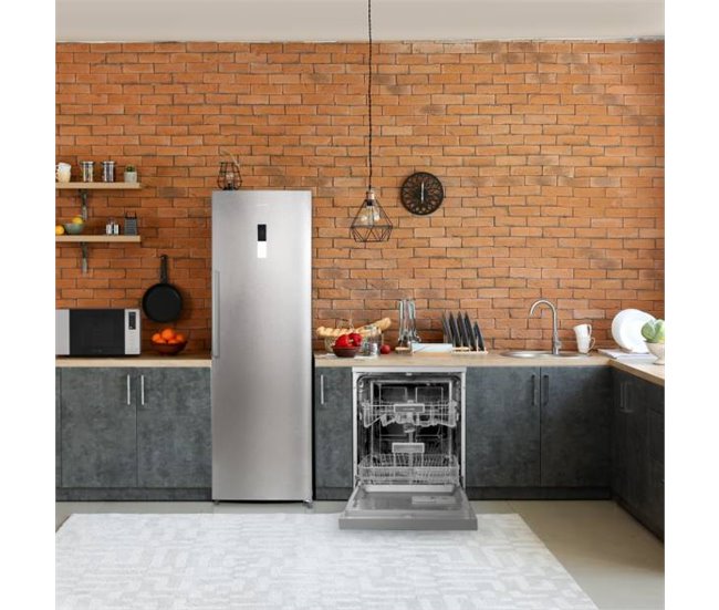 Congelador vertical Universal Blue Viedma No Frost F L Inox