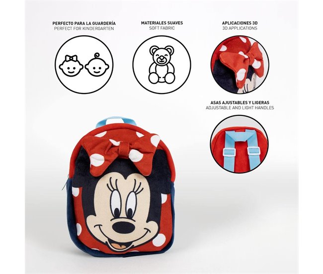 Set de Mochila GUARDERÍA Minnie + Paraguas Burbuja de Mickey Mouse Multicolor