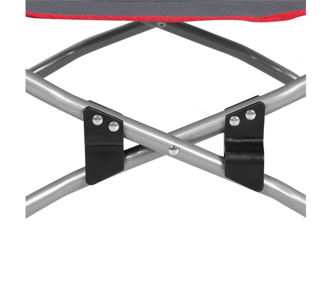 Aktive Silla baja plegable camping Gris Oscuro