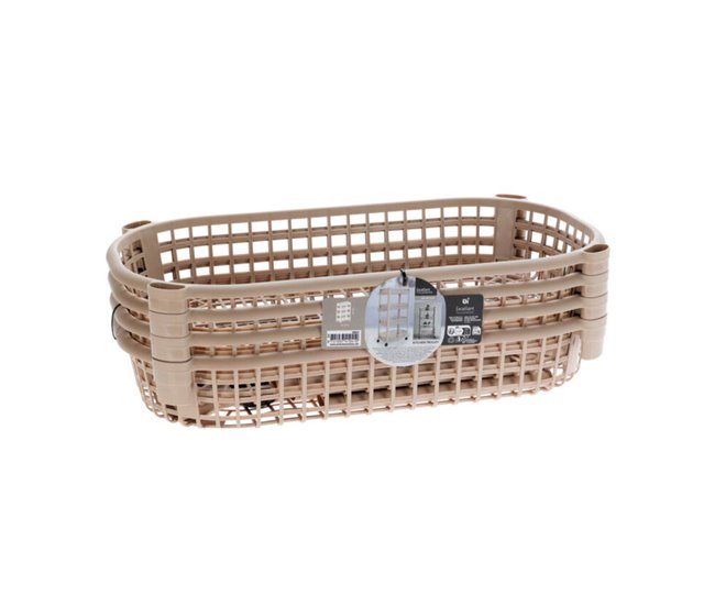Well Home Carro de cocina con 4 ruedas Beige