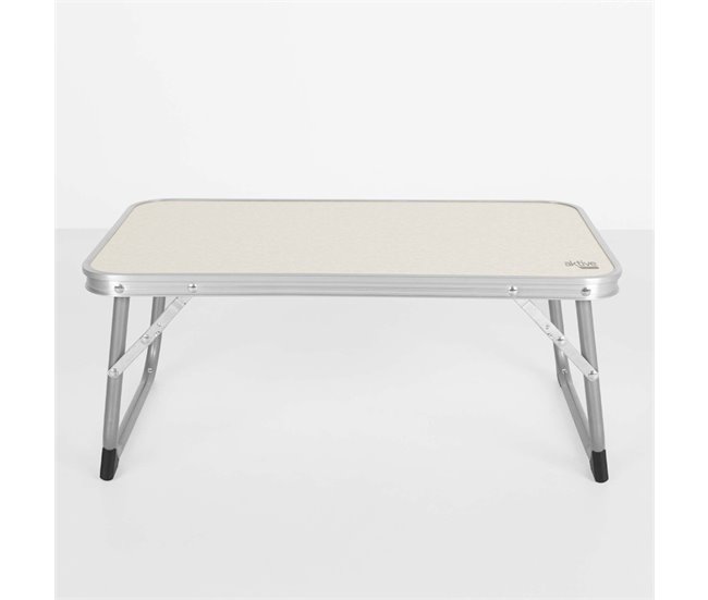 Aktive Mesa plegable pequeña camping antivuelco y ultraligera Beige